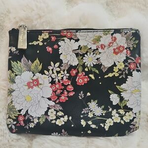 Big Buddha Black Floral Cosmetic Bag